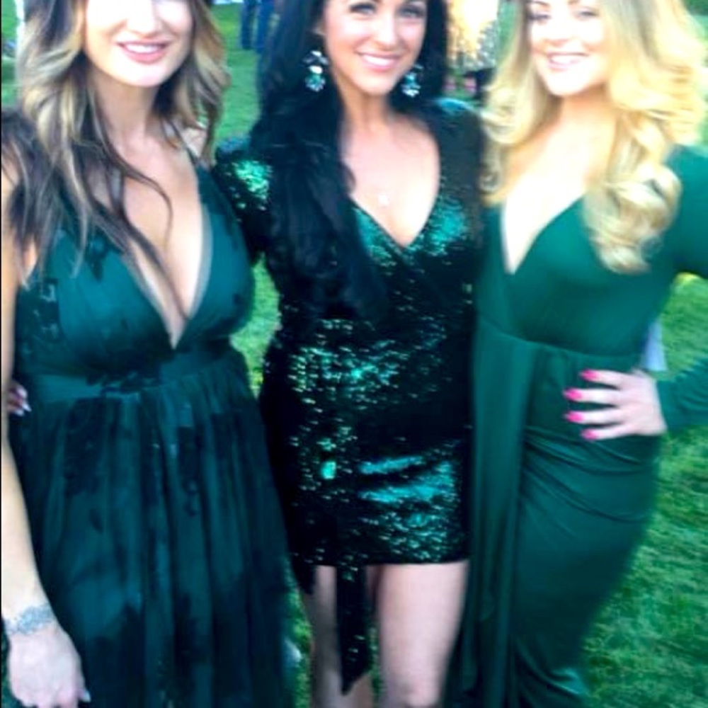 Emerald Green Sequin Dress